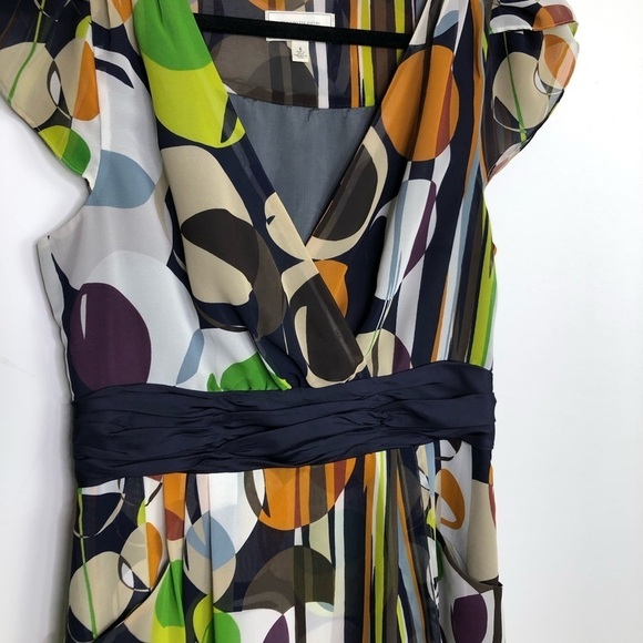 𝅺ANTHROPOLOGIE Moulinette Soeurs Colorful geometric circle print dress - Picture 3 of 10